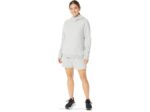 Sudadera con capucha polar Asics mujer gris claro estilo cómodo - Image 4