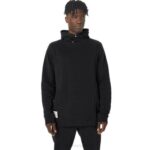 Sudadera Polar Asics Domingo Hombre Rendimiento Negro
