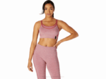 Sujetador Asics Reversible Sin Costuras Rosa Ahumado Mujer