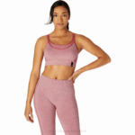 Sujetador Asics Reversible Sin Costuras Rosa Ahumado Mujer