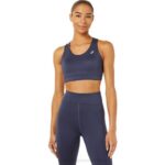 Sujetador Asics Tirantes Cruzados Niebla Índigo Mujer